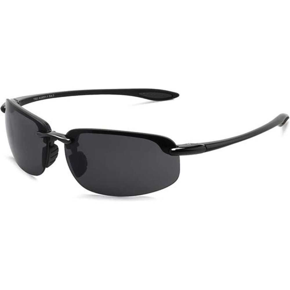 Sports Sunglasses for Men Women UV Protection Rimless TR90 Running Fishing Drivi